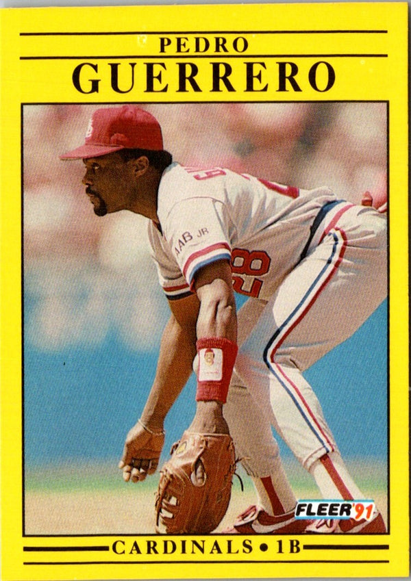 1991 Fleer Pedro Guerrero #634