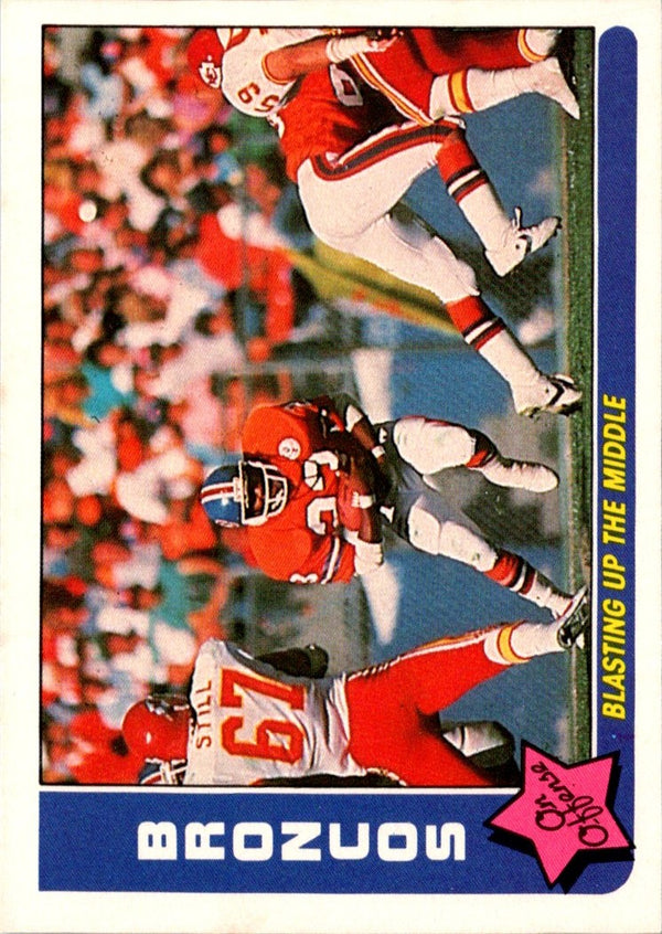 1985 Fleer Team Action Blasting Up the Middle (Offense) #19