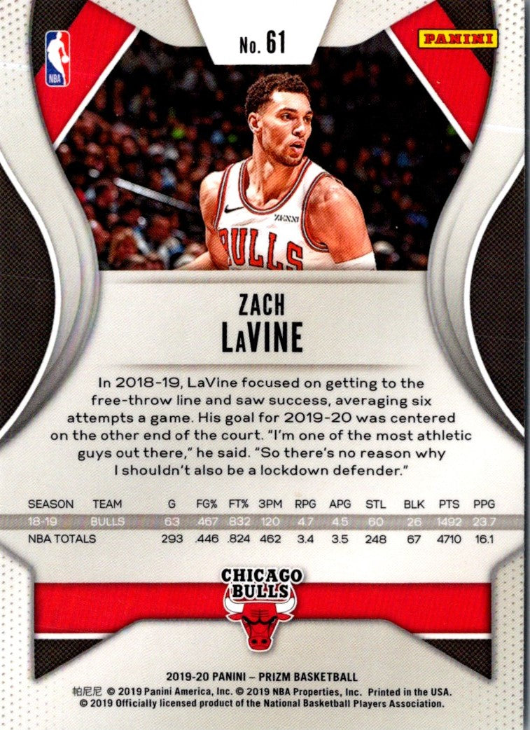 2019 Panini Prizm Zach LaVine