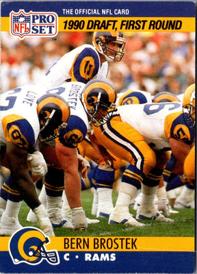 1990 Pro Set Bern Brostek #691 Rookie