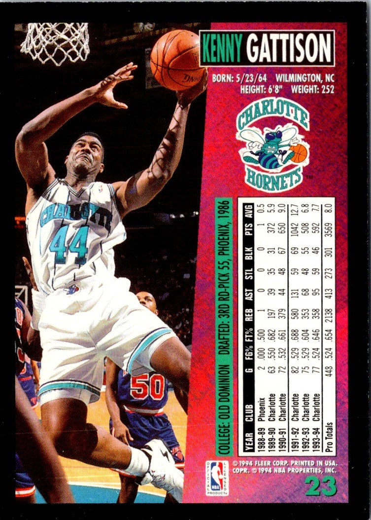 1994 Fleer Kenny Gattison