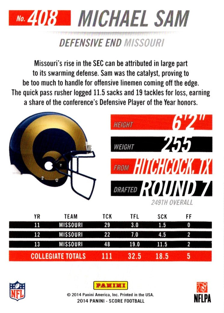 2014 Score Michael Sam