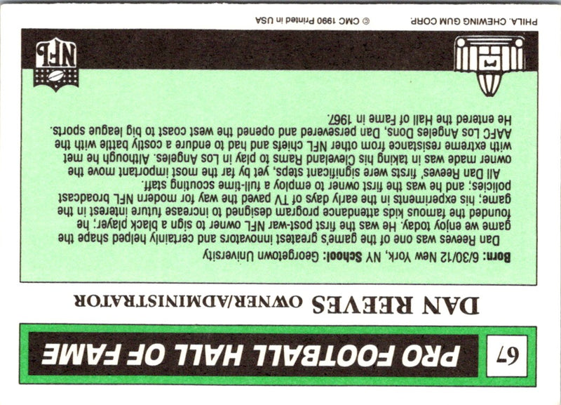 1990 Swell Greats Dan Reeves