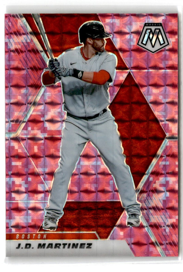 2021 Panini Mosaic Pink Camo J.D. Martinez #16