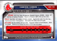 2019 Bowman Draft Chrome Cameron Cannon #BDC-166
