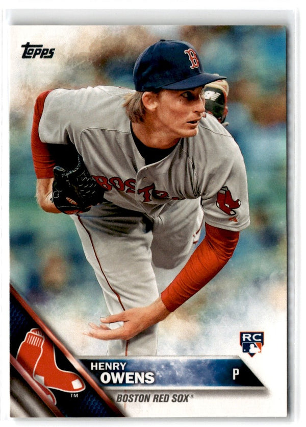 2016 Topps Henry Owens #109 Rookie