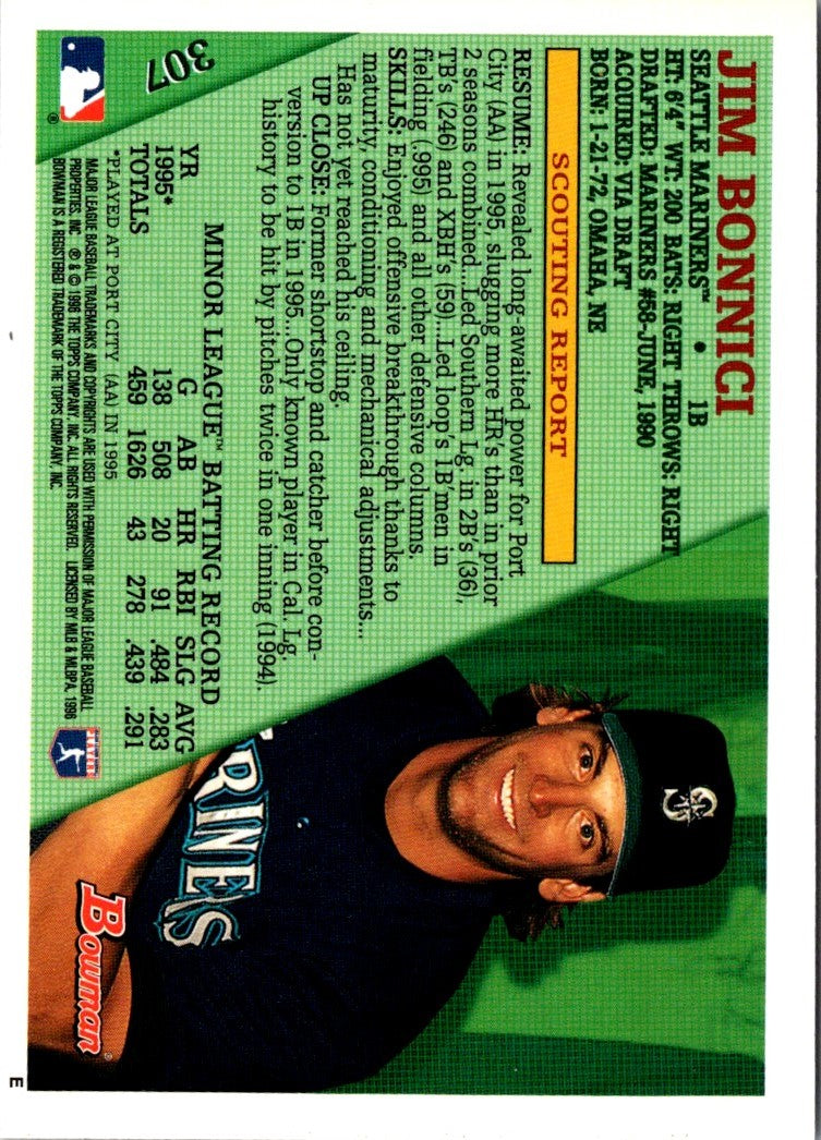 1996 Bowman Jim Bonnici