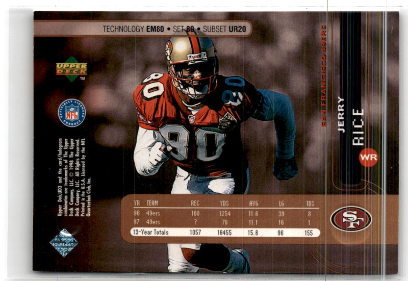 1999 Playoff Absolute SSD Steve Young/Jerry Rice/J.J. Stokes/Terrell Owens