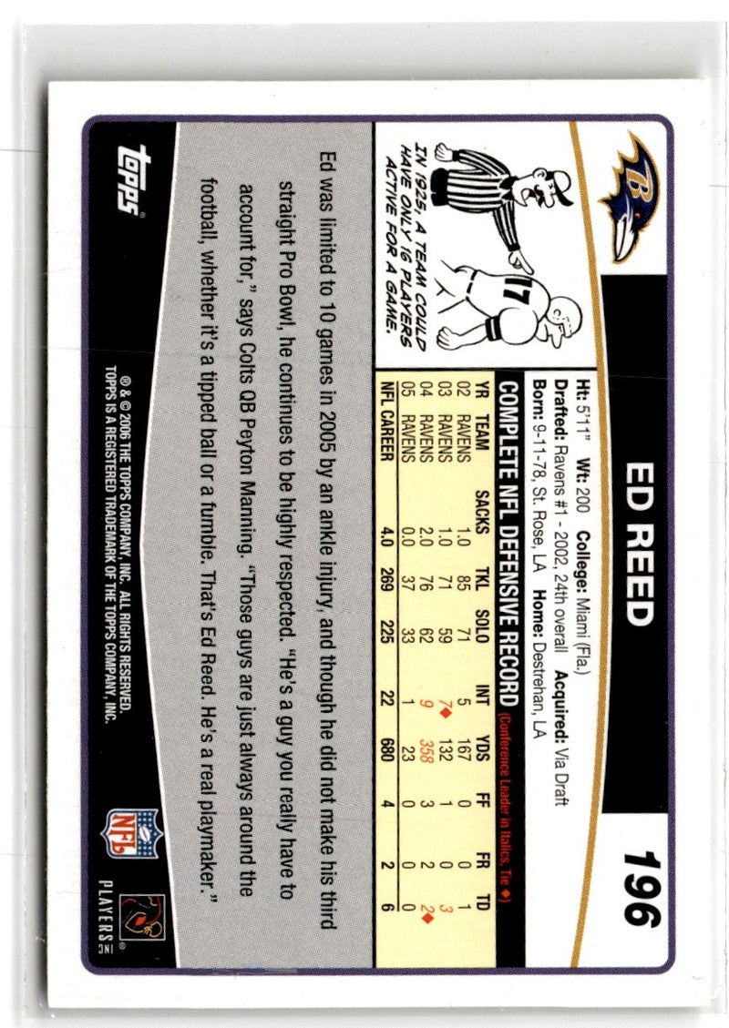 2006 Topps Ed Reed