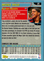 2001 Topps Maurice Taylor #75
