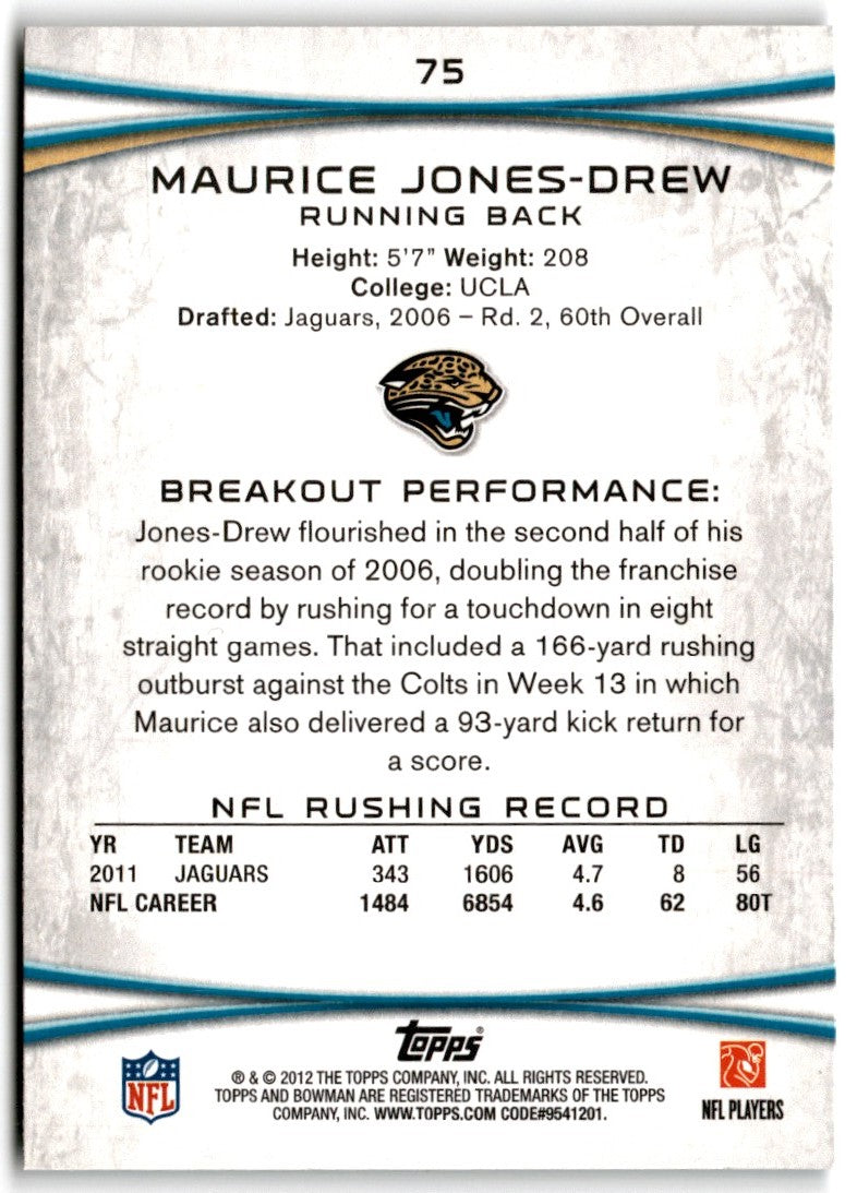 2012 Bowman Maurice Jones-Drew