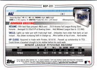 2020 Bowman Chrome Prospects Shane Baz #BCP-221