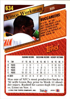 1993 Topps Vince Workman #634