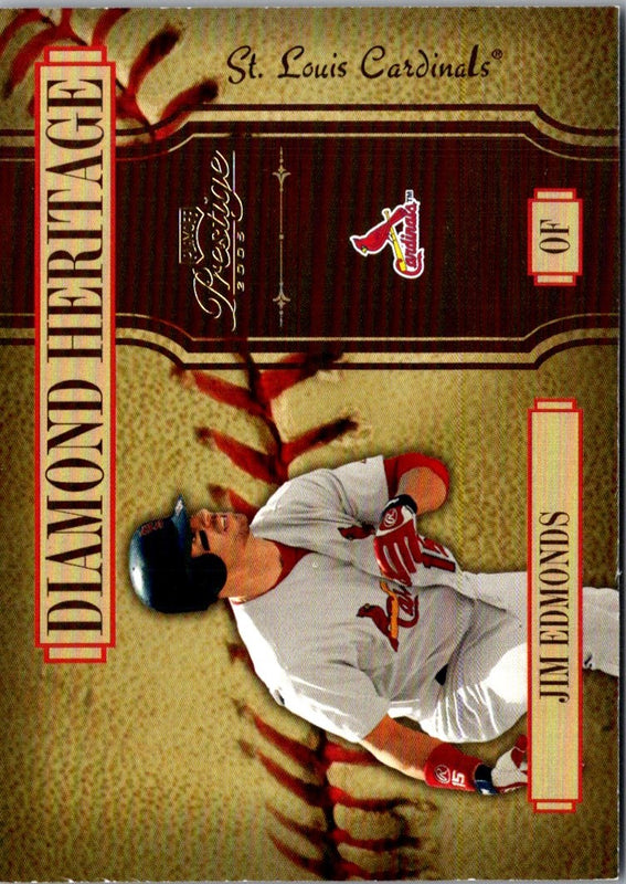 2005 Playoff Prestige Diamond Heritage Jim Edmonds #DH-15