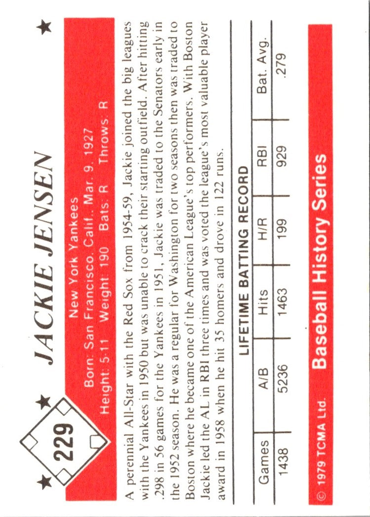 1979 TCMA 50's Jackie Jensen