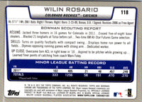 2012 Bowman Chrome Wilin Rosario #118 Rookie