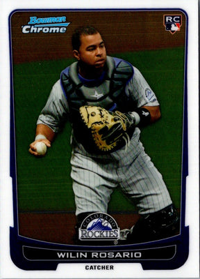 2012 Bowman Chrome Wilin Rosario #118 Rookie