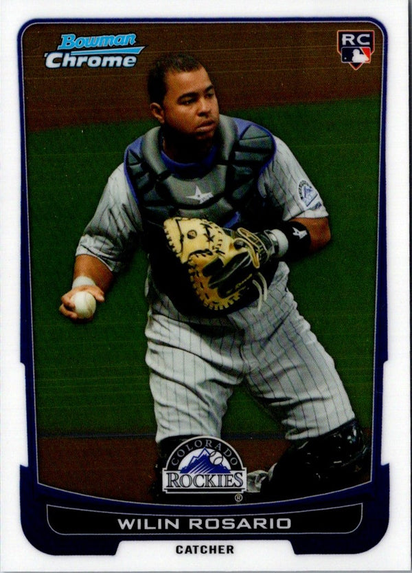 2012 Bowman Chrome Wilin Rosario #118 Rookie