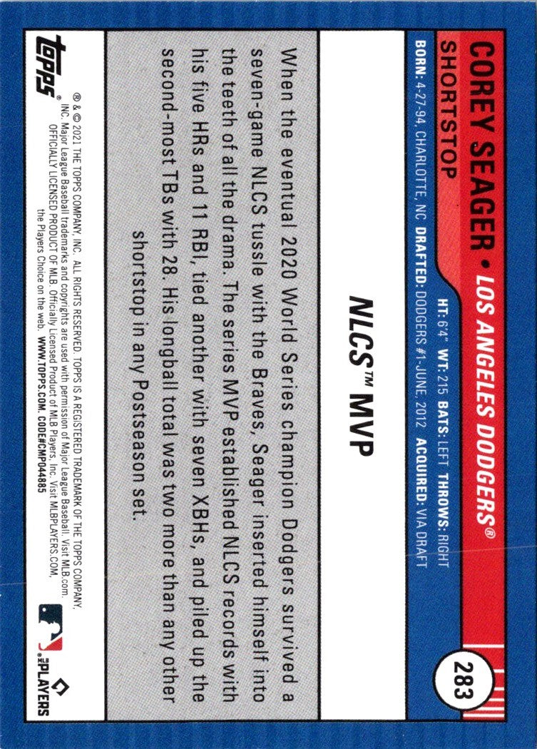 2021 Topps Big League Corey Seager