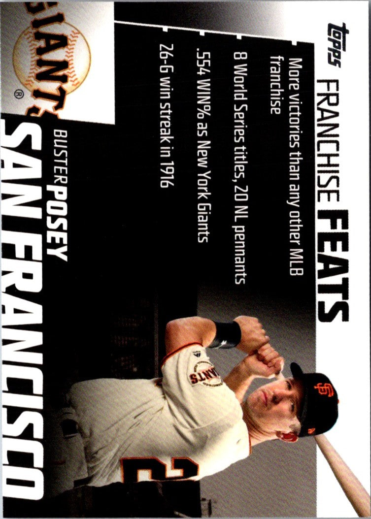 2019 Topps Franchise Feats Buster Posey