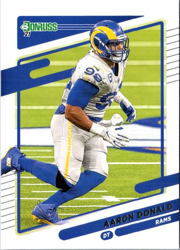 2021 Donruss Press Proof Blue Aaron Donald #140