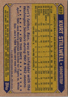 1987 Topps Kurt Stillwell #623 Rookie