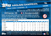 2017 Topps Chrome Aroldis Chapman #10