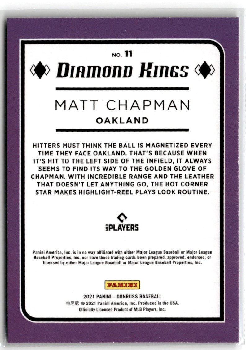 2021 Donruss Matt Chapman