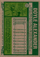 1977 Topps Doyle Alexander #254