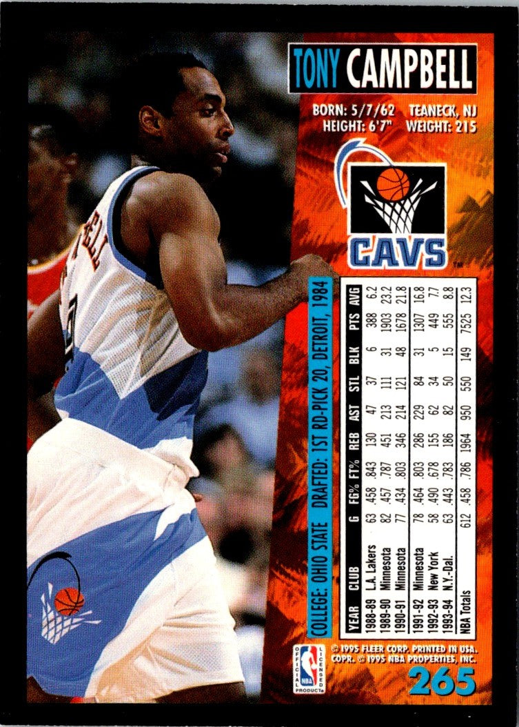 1994 Fleer Tony Campbell