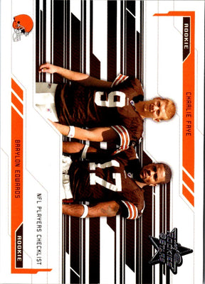 2005 Leaf Rookies & Stars Charlie Frye/Braylon Edwards #98