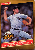 1986 Donruss Highlights Roger Clemens #5