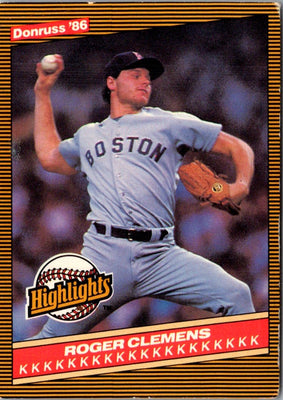 1986 Donruss Highlights Roger Clemens #5