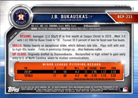 2019 Bowman Chrome Prospects J.B. Bukauskas #BCP-233