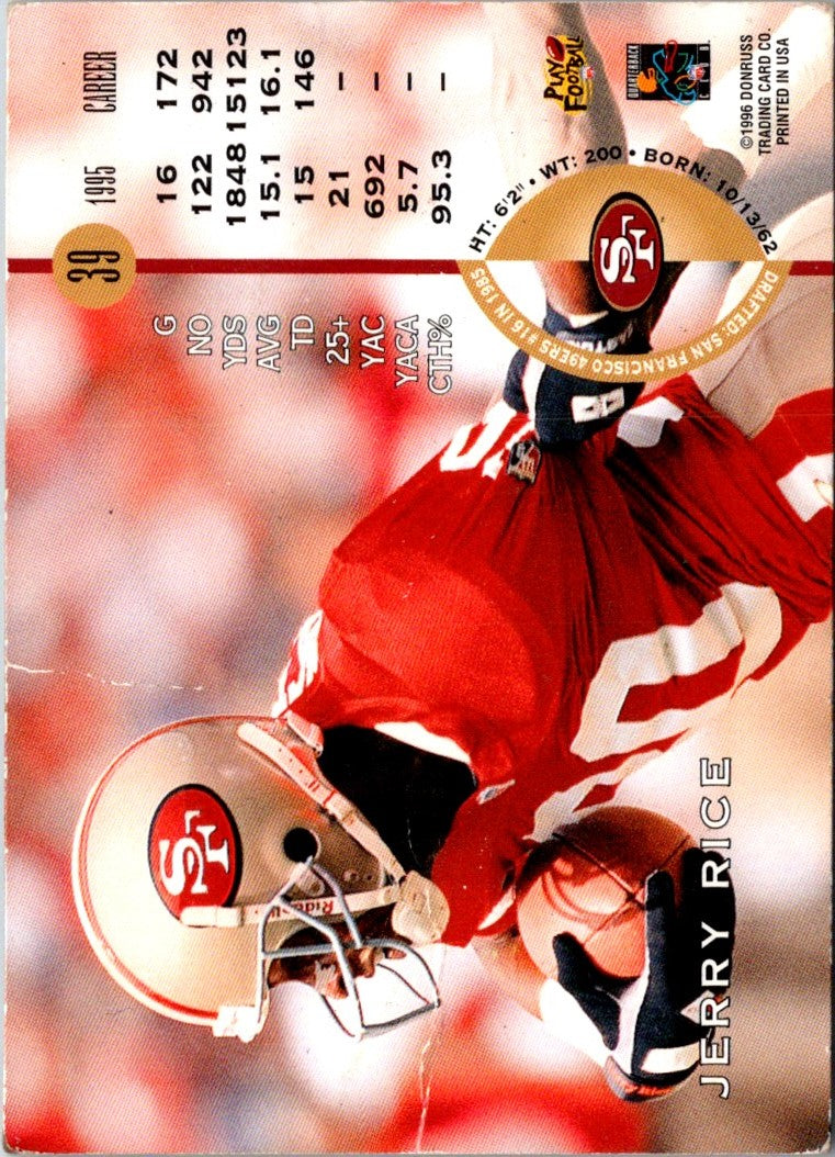 1996 Leaf Jerry Rice