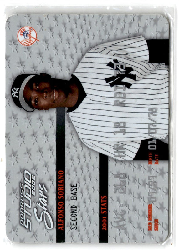 2002 Donruss Studio Stars Alfonso Soriano #SS-45