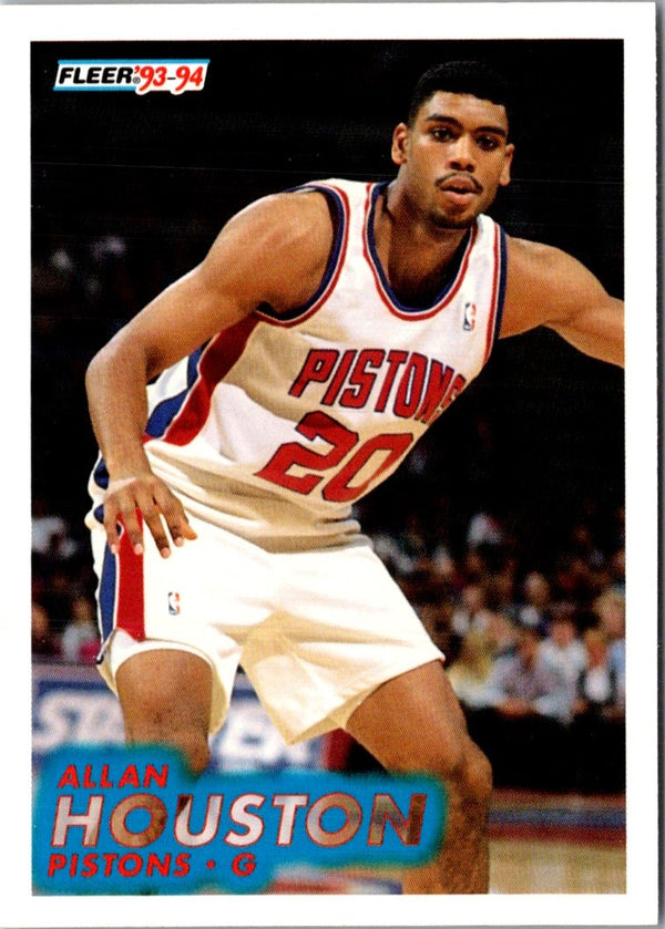 1993 Fleer Allan Houston #282 Rookie
