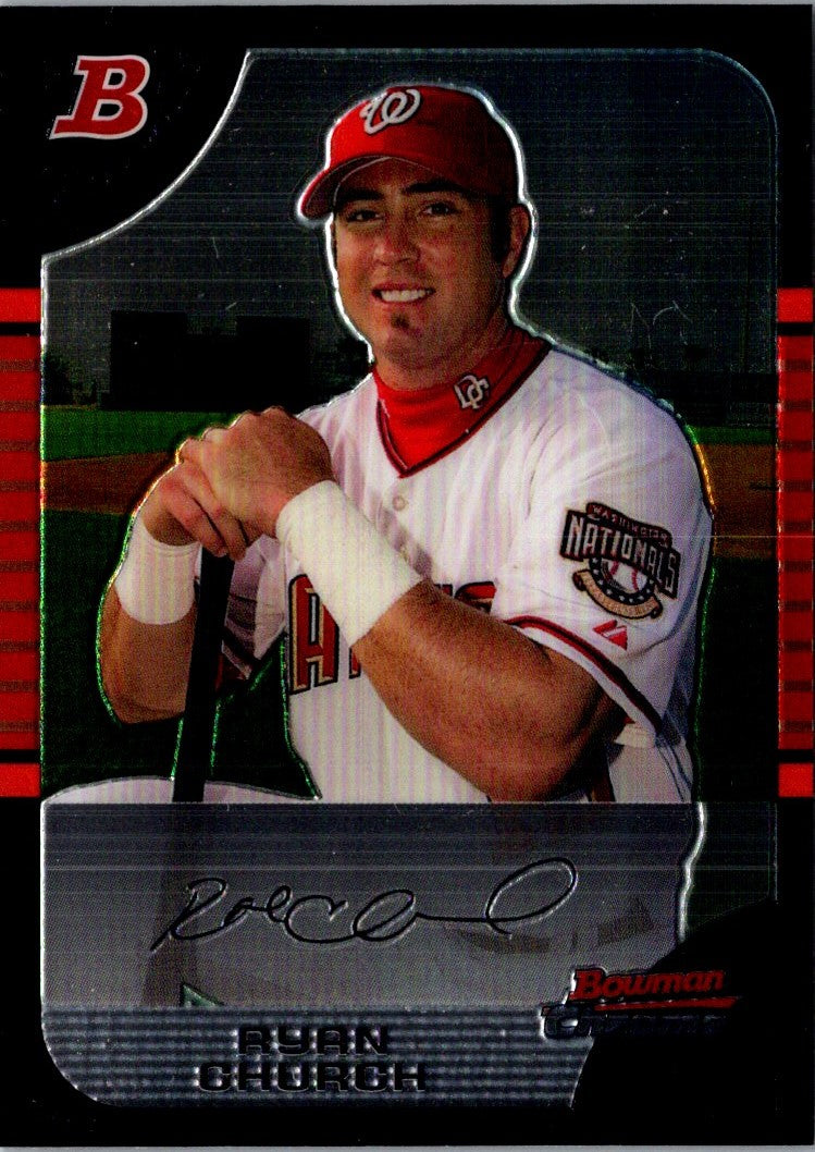 2005 Bowman Chrome Draft Picks & Prospects Ryan Church