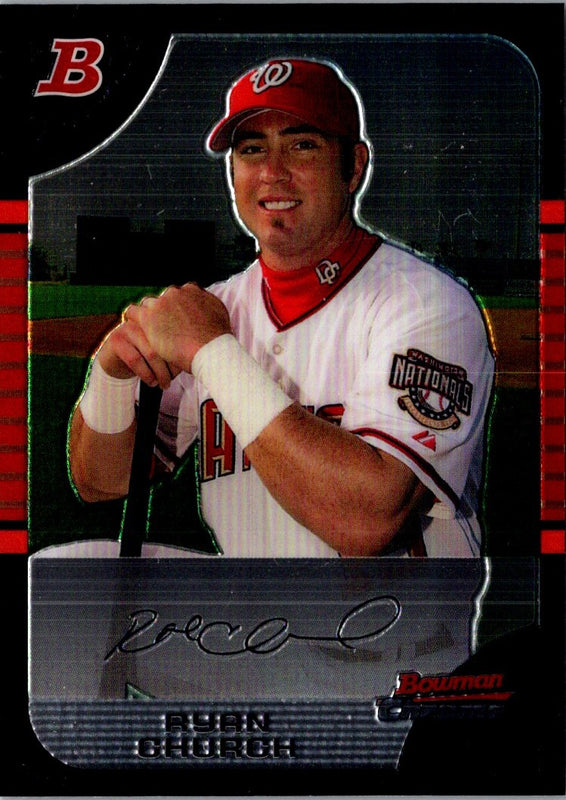 2005 Bowman Chrome Draft Picks & Prospects Ryan Church #BDP26