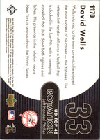2002 Upper Deck 40-Man David Wells #1170