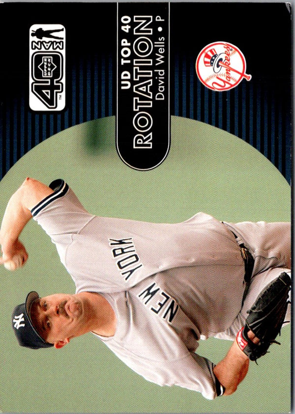 2002 Upper Deck 40-Man David Wells #1170