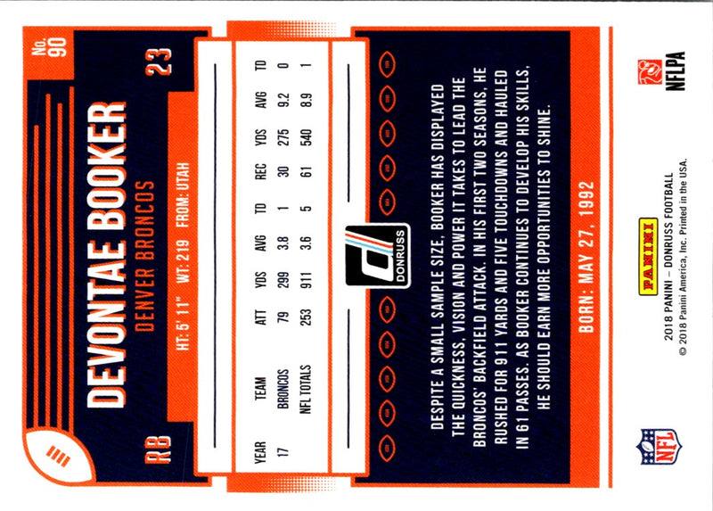 2018 Donruss Devontae Booker