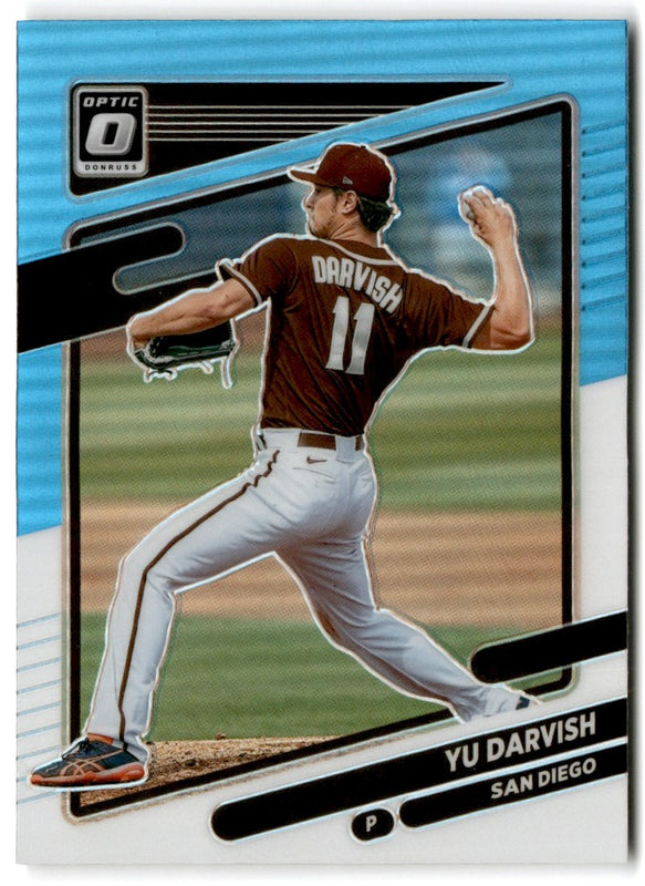 2021 Donruss Optic Carolina Blue & White Yu Darvish #114