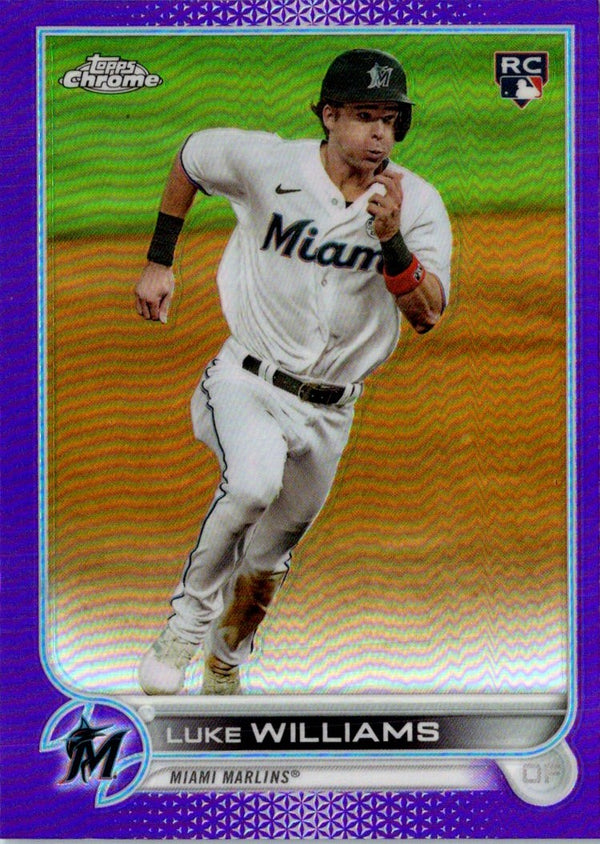 2022 Topps Chrome Update Purple Refractor Luke Williams #USC75