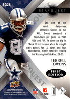 2008 Upper Deck StarQuest Rainbow Blue Terrell Owens #SQ28