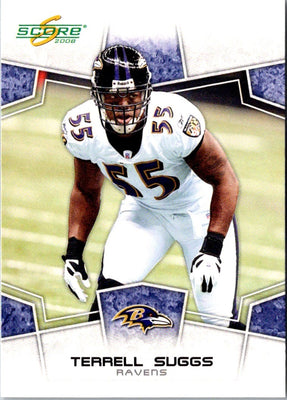2008 Score Scorecard Terrell Suggs #28