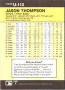 1986 Fleer Update Jason Thompson