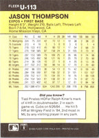1986 Fleer Update Jason Thompson #U-113