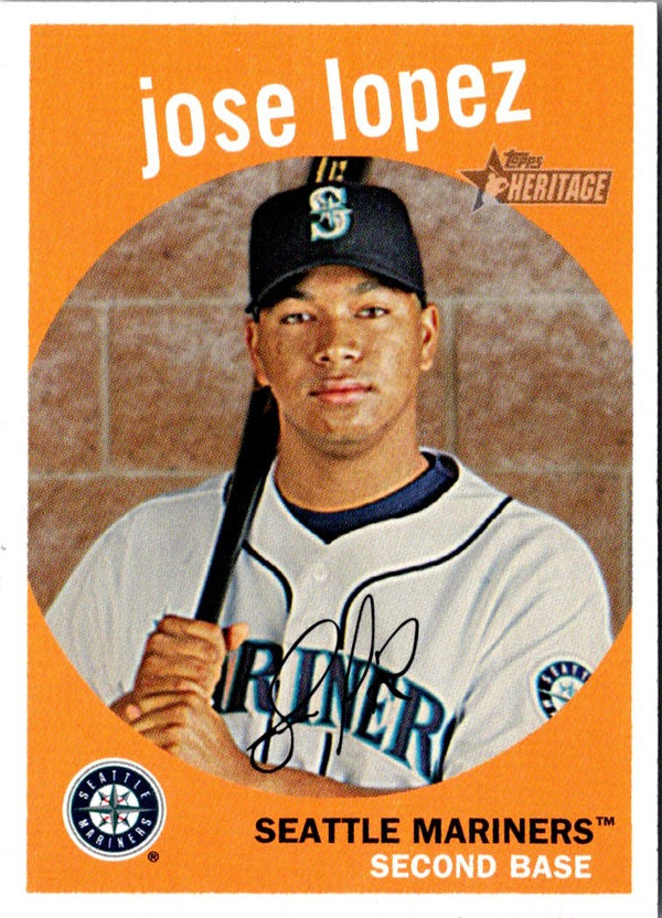 2008 Topps Heritage Jose Lopez #33