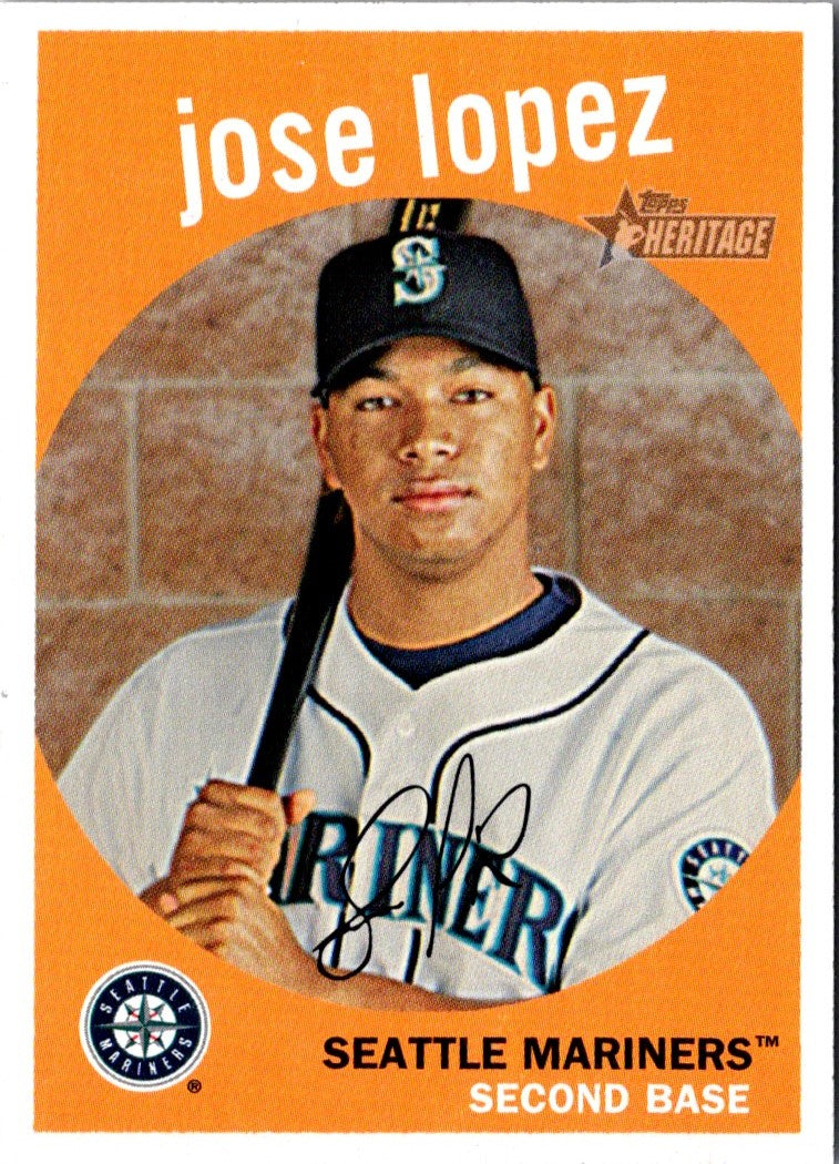 2008 Topps Heritage Jose Lopez